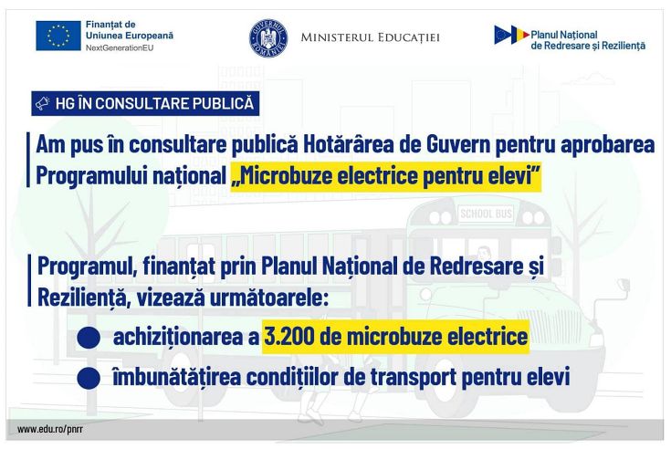 microbuze electrice elevi