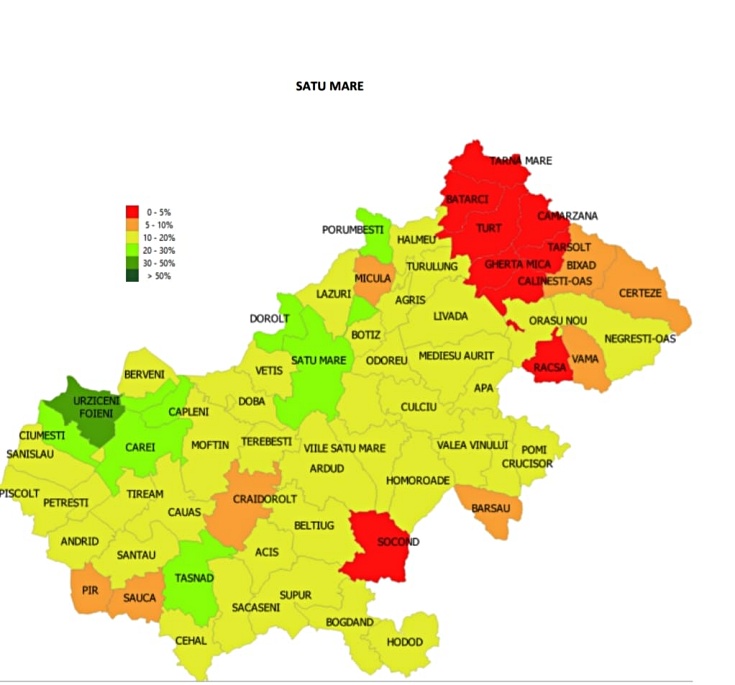 vaccinare localitati satu mare