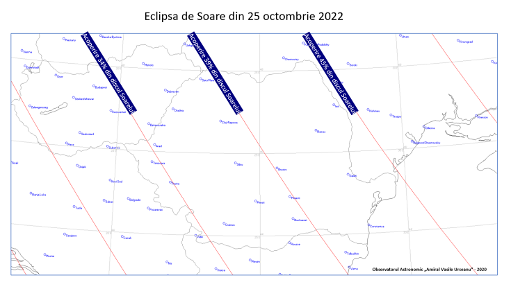 eclipsa partiala de soare octombrie 2022