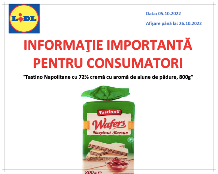 napolitane salmonela lidl